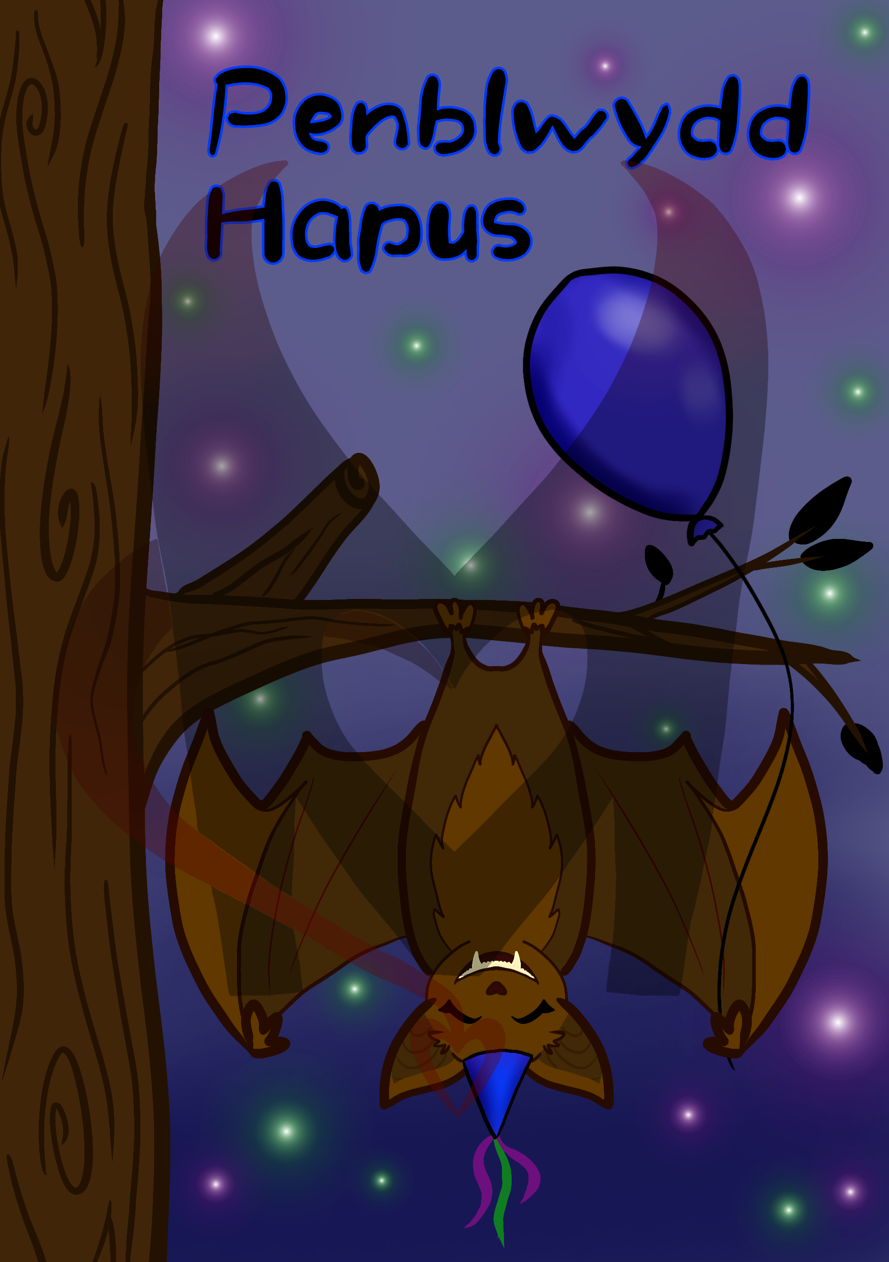 Cerdyn "Penblwydd Ystlum" Card - A5